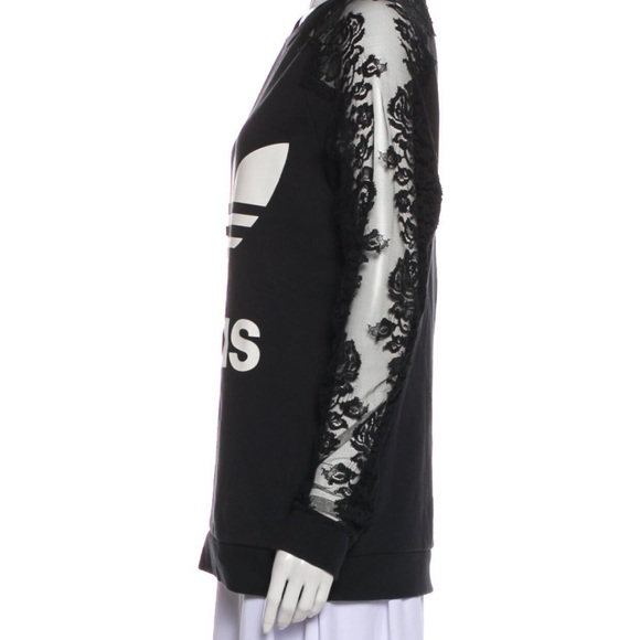 Adidas for Stella McCartney black lace sweatshirt size small - Picture 3 of 4
